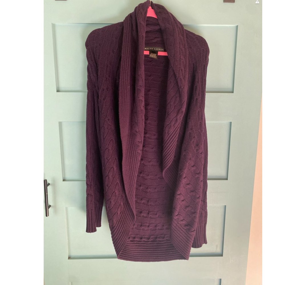 Ralph Lauren 100% Cashmere Purple Sweater